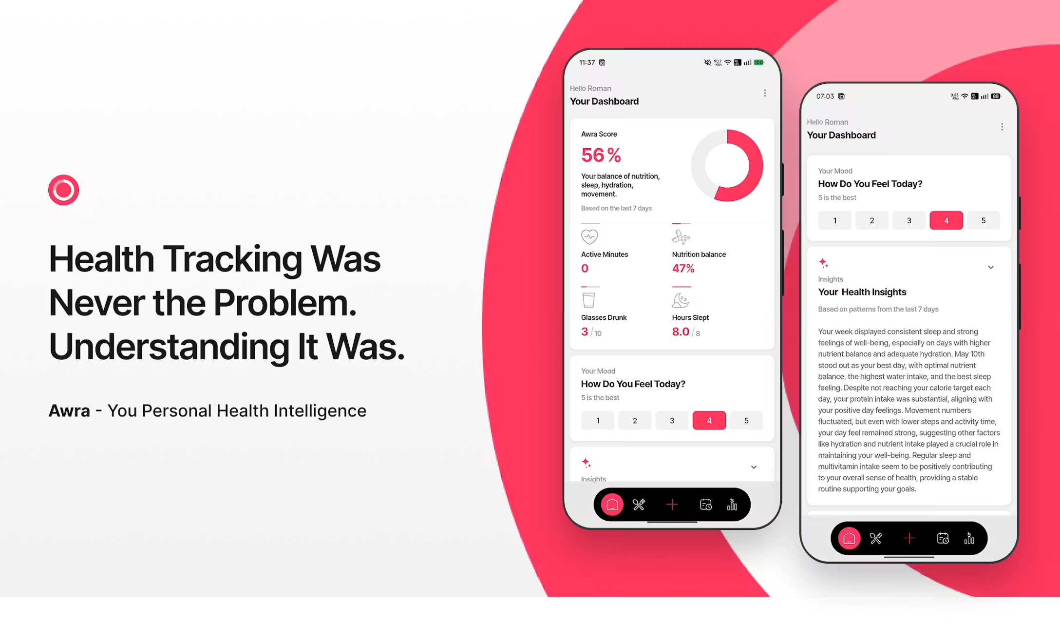 Awra — health dashboard